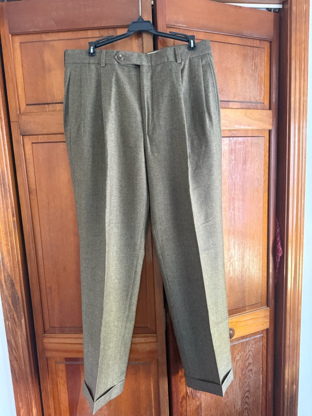 New Nautica Olive Green Pleated Dress Pants